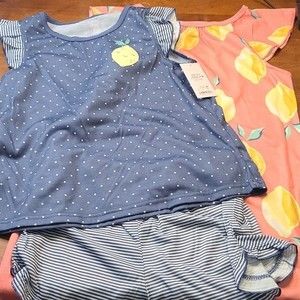 Girls Gown Shorts Tank 3pc Sleep Set Size 7